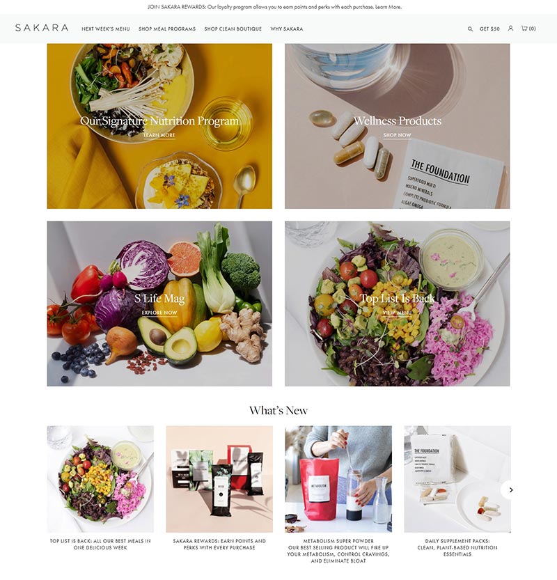 Sakara 美国有机健康食品海淘网站