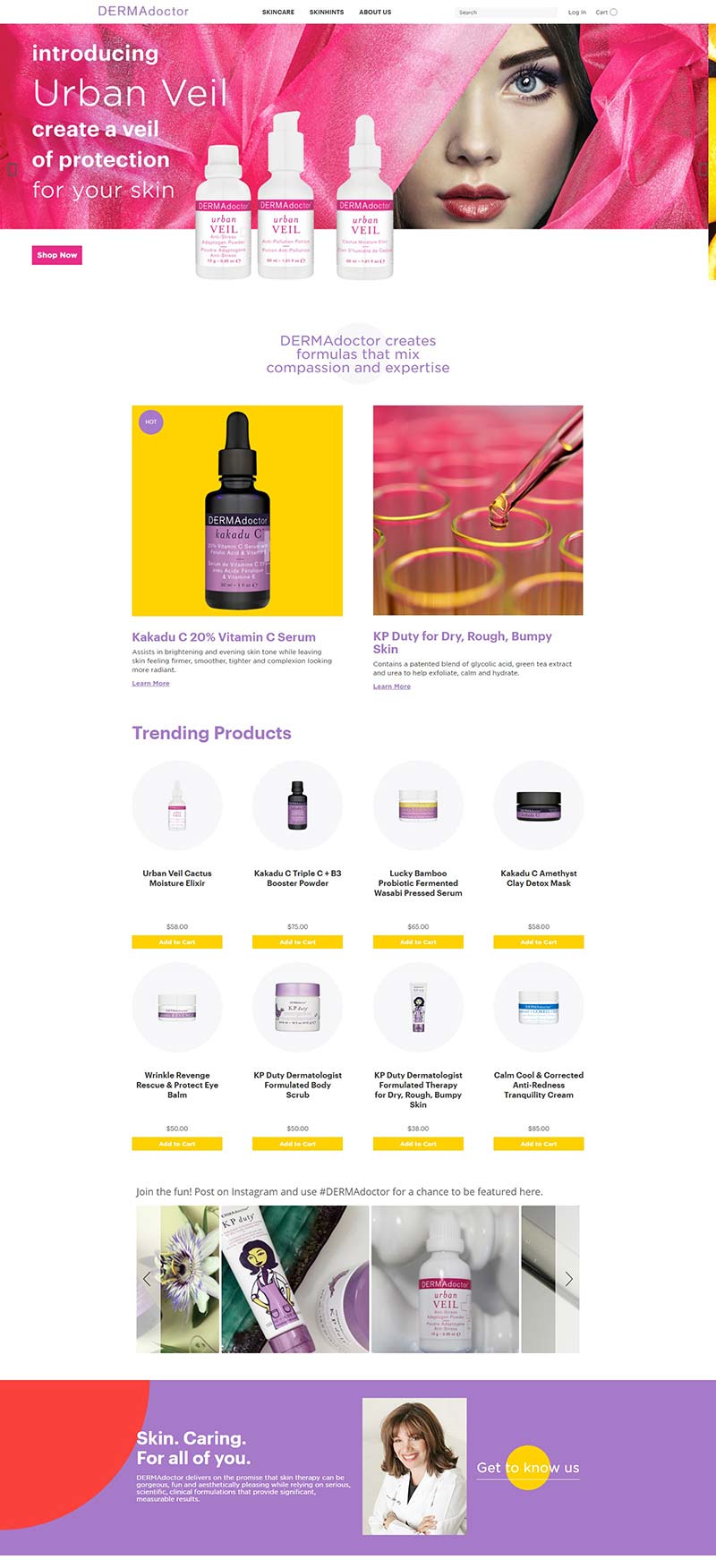 DERMAdoctor 美国著名皮肤护理品牌购物网站