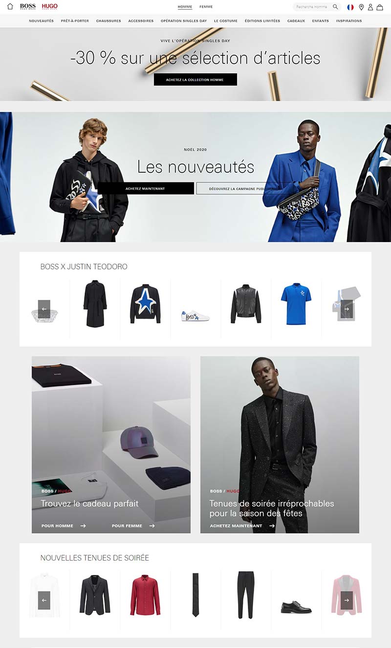 Hugo Boss FR 德国高端男装品牌法国官网