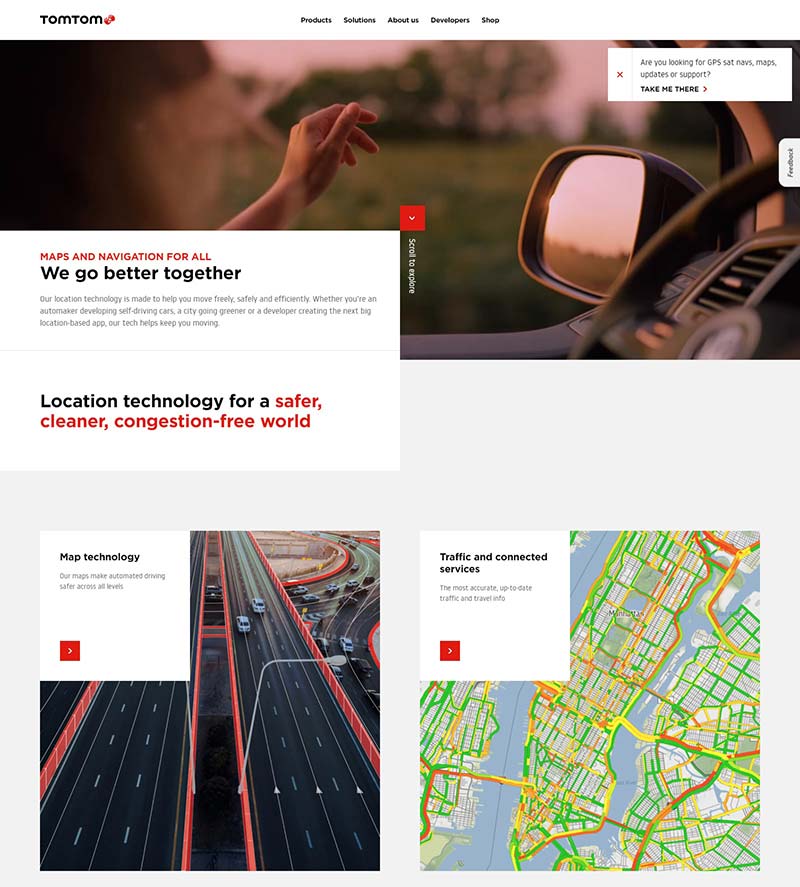 TomTom 全球领先个人导航品牌网站