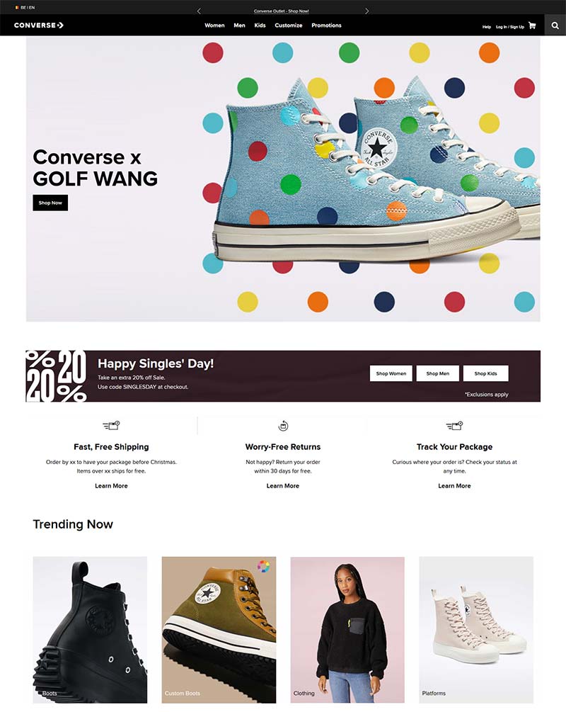 Converse BE 匡威-美国经典帆布鞋比利时官网