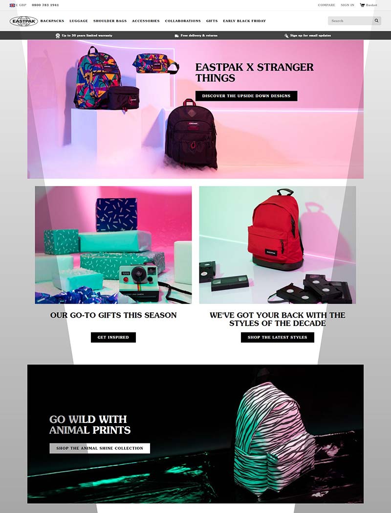 Eastpak 美国生活方式品牌购物网站