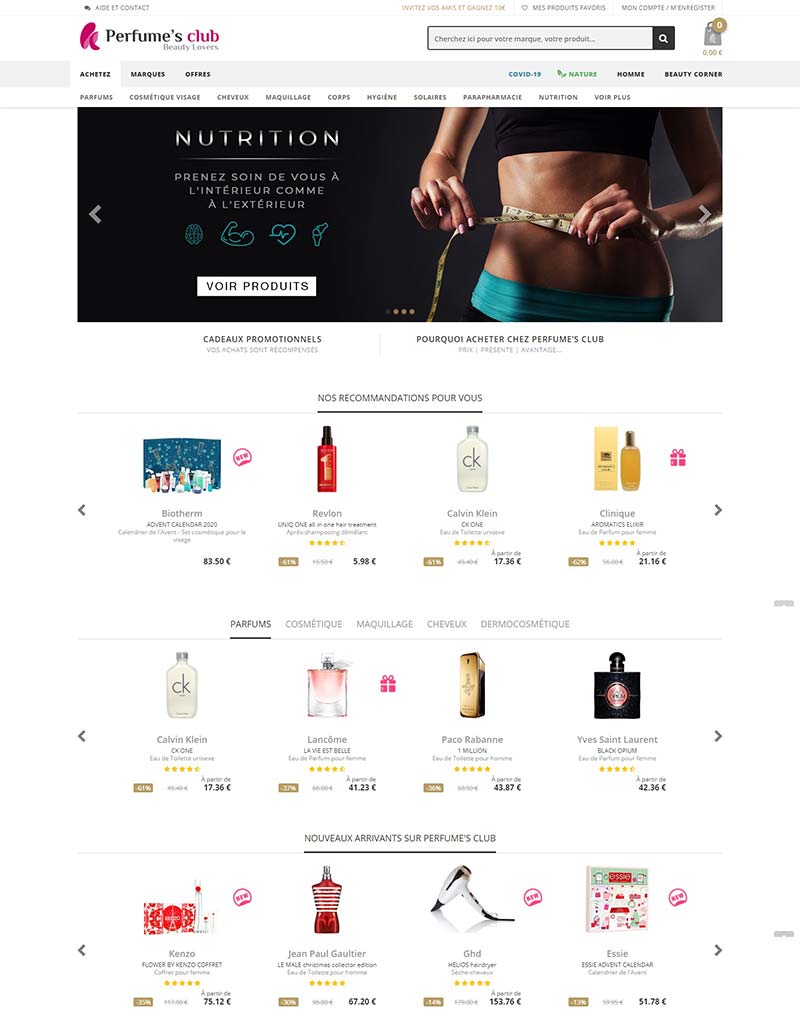 Perfumes club PT 西班牙美容护肤品牌葡萄牙官网