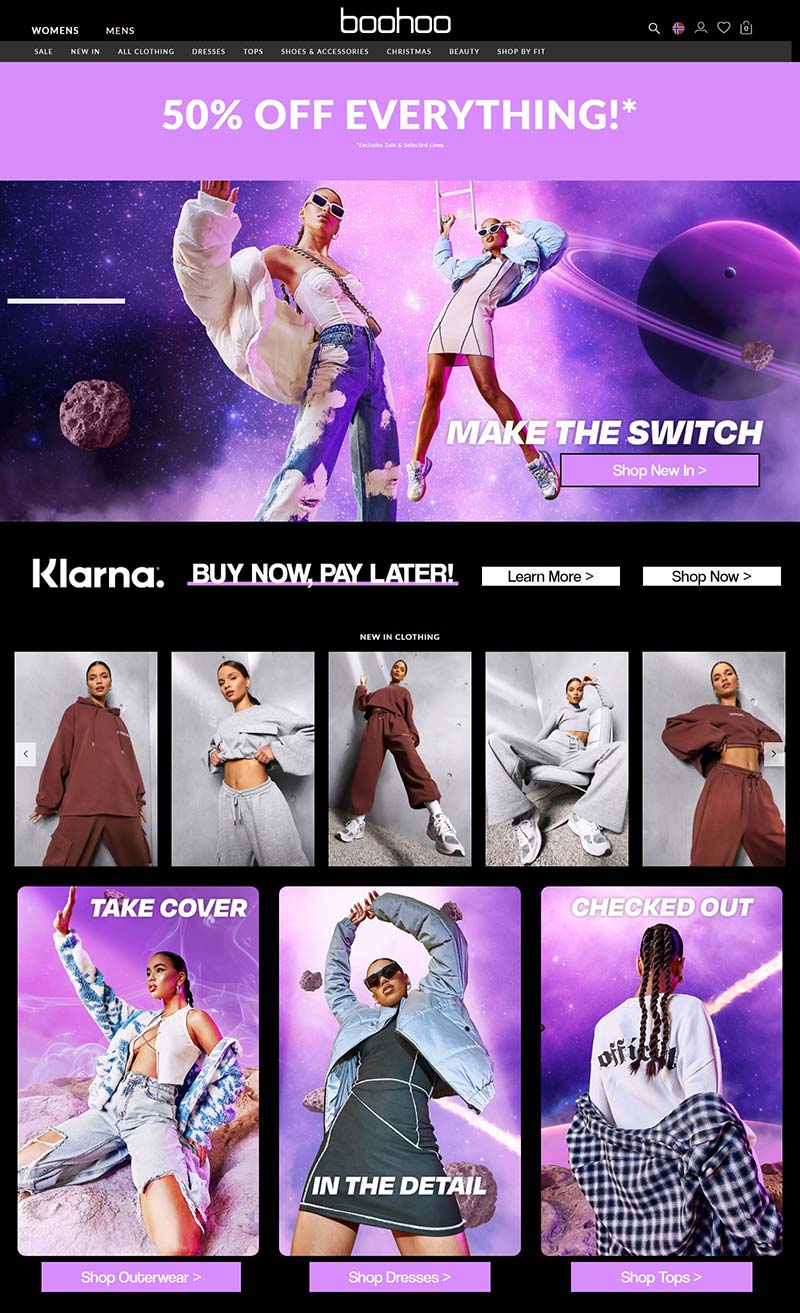 Boohoo NO 英国时尚服饰品牌挪威官网