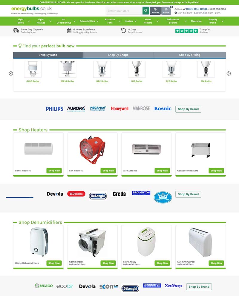 Energy bulbs 英国节能灯品牌购物网站