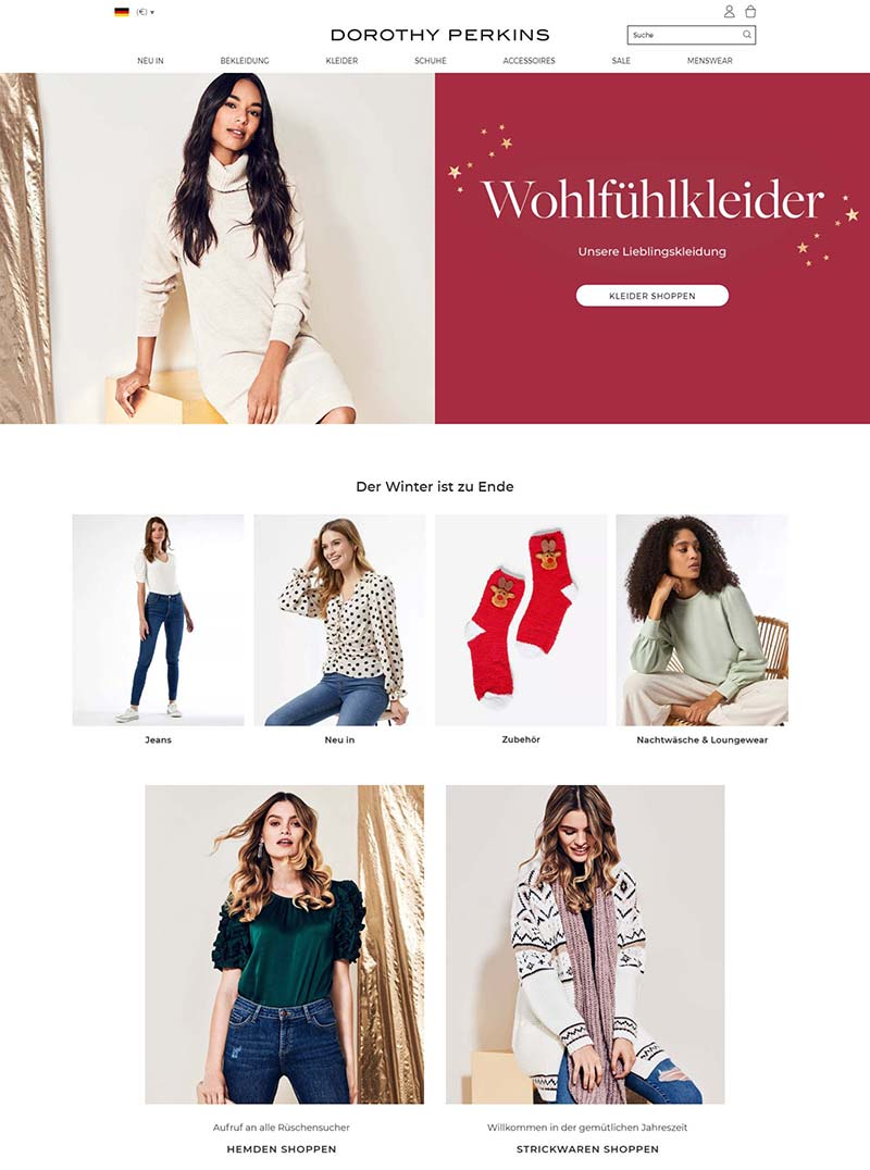 Dorothy Perkins DE  英国多萝西帕金斯品牌女装德国官网