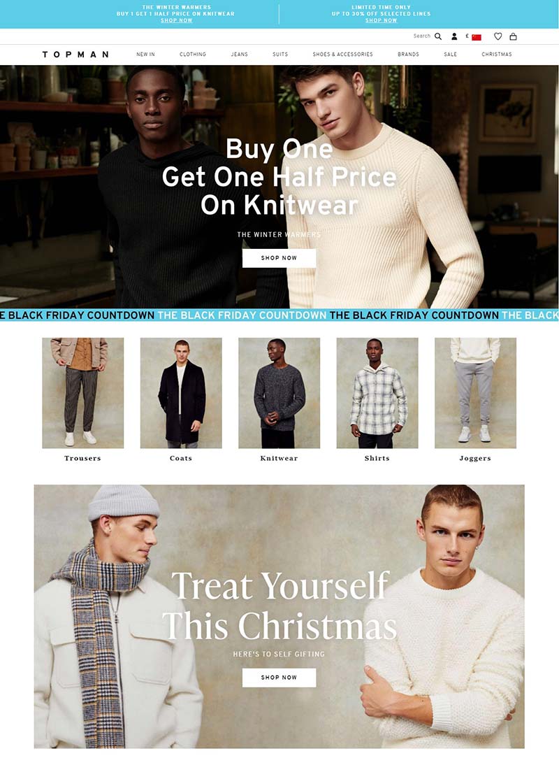 Topman EU  欧洲时尚男装品牌购物网站