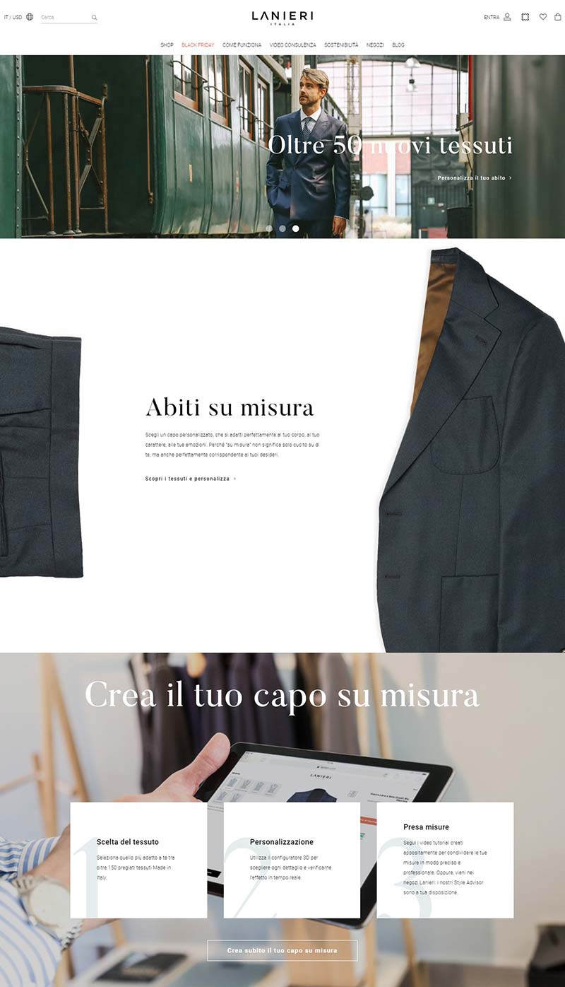 Lanieri IT 意大利高端男装品牌购物网站
