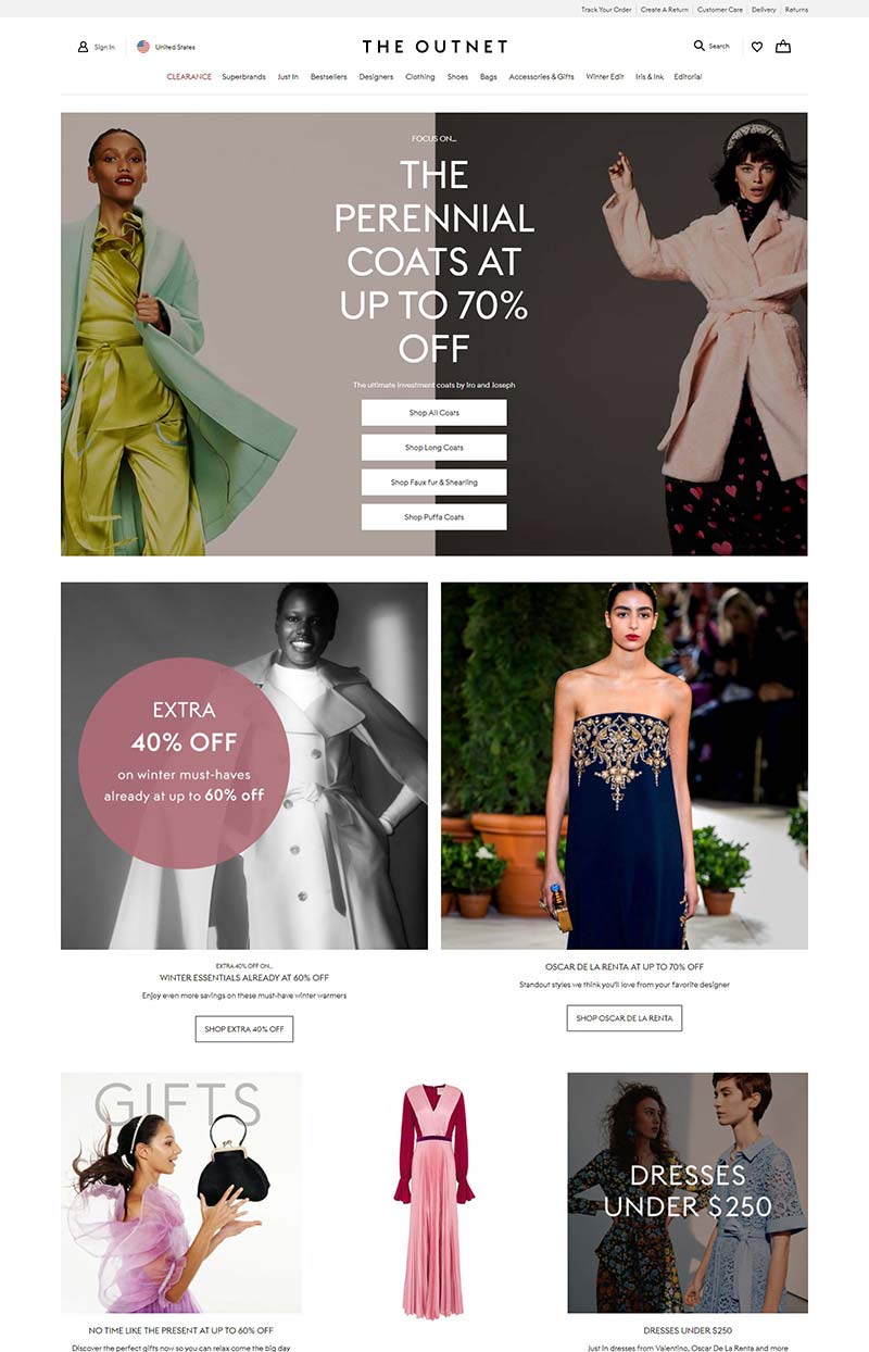 THE OUTNET US 颇特莱斯-大牌服饰鞋包折扣美国官网