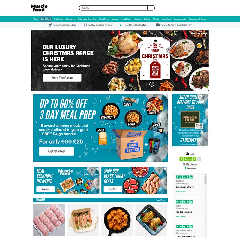 Muscle Food 英国健康食品购物网站