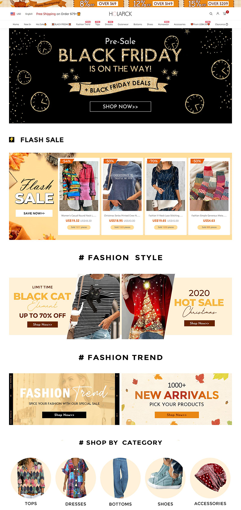 Holapick Fashion Women's Clothing Shopping Website