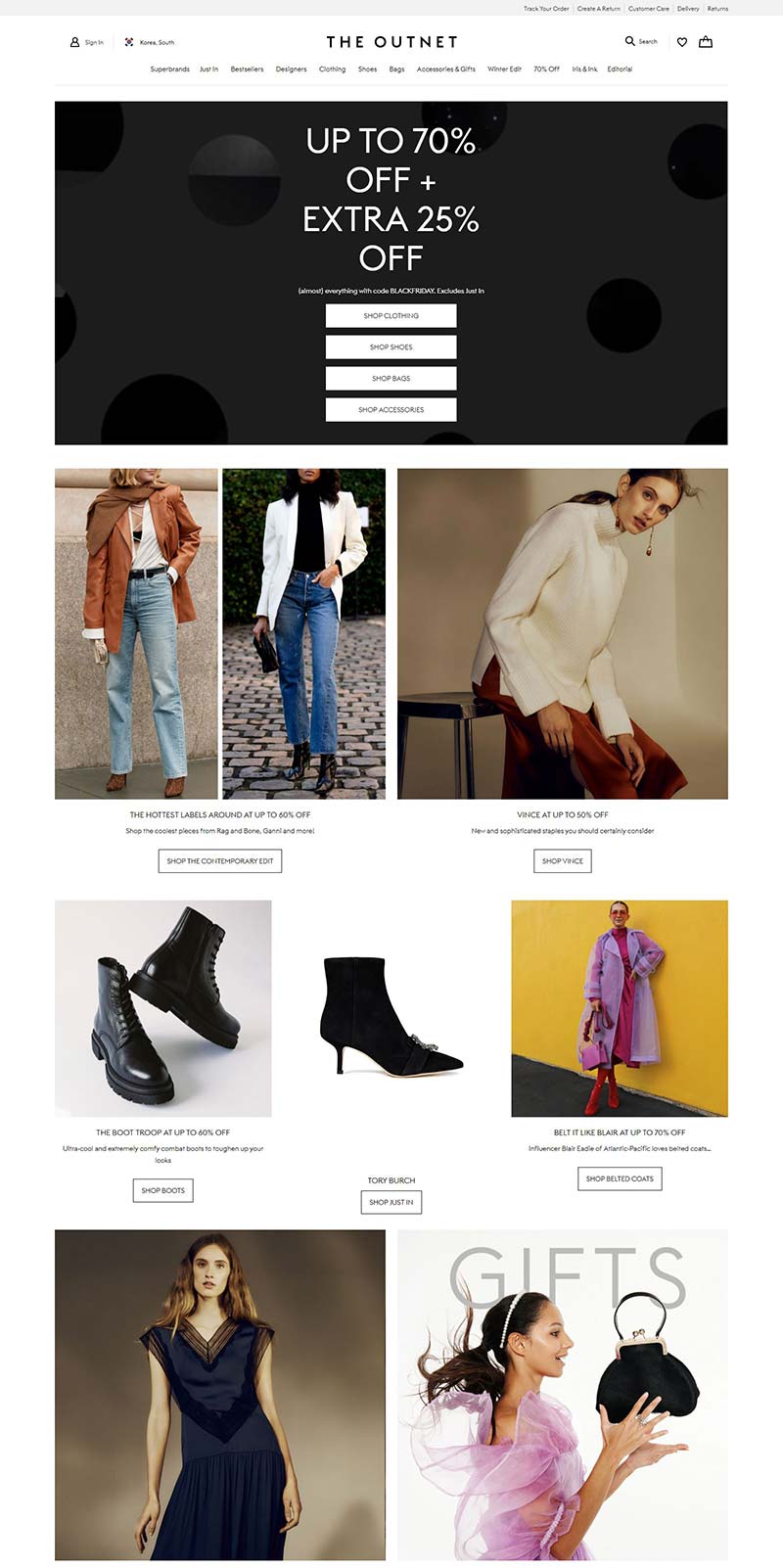 The Outnet APAC 颇特莱斯-英国高端女装品牌网站