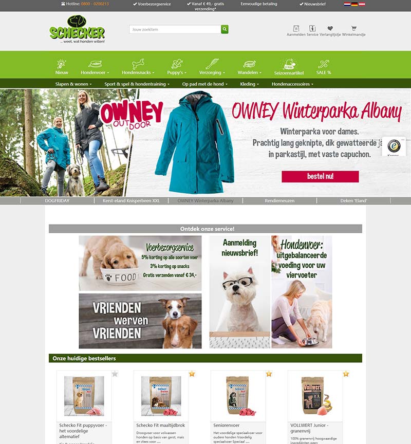 Schecker NL 荷兰宠物狗狗用品海淘网站