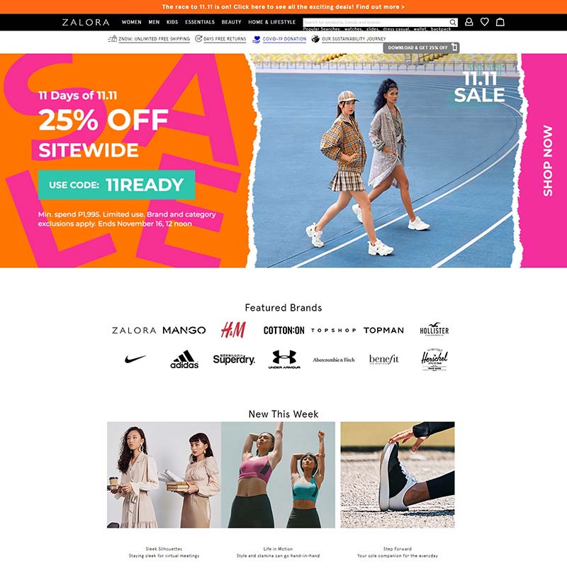 Zalora Malaysia 新加坡时尚服装菲律宾购物网站