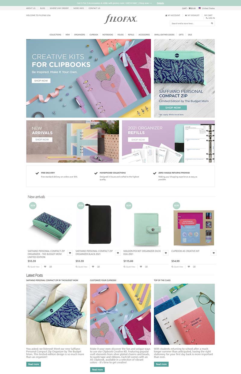 FILOFAX 斐来仕-英国手册笔记本品牌购物网站