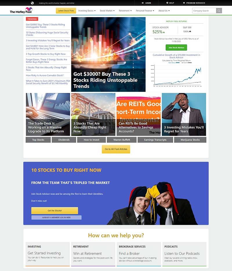 Motley Fool  世界级天使投资申请网站