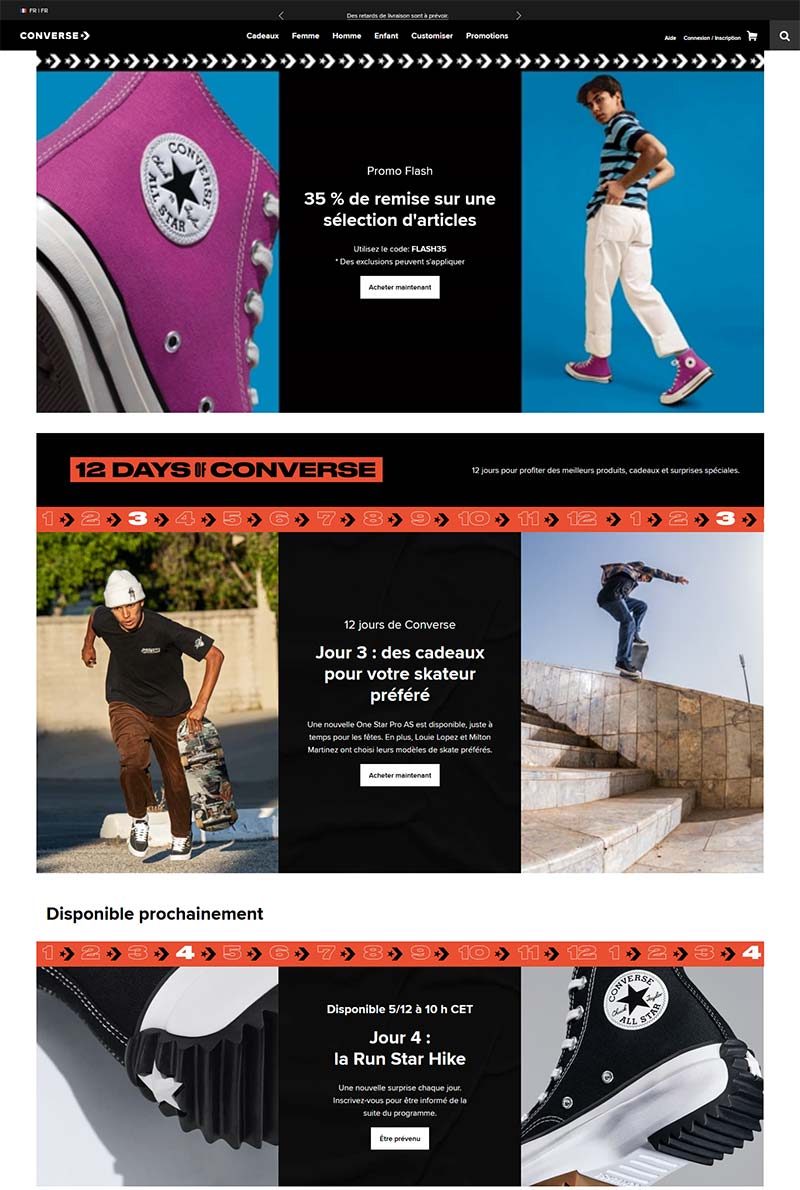 Converse FR 匡威-美国经典帆布鞋法国官网