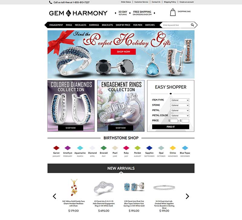 Gem & Harmony 美国珠宝饰品购物网站