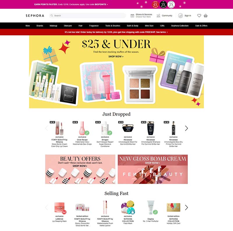 Sephora US 丝芙兰-法国品牌美容护肤美国官网