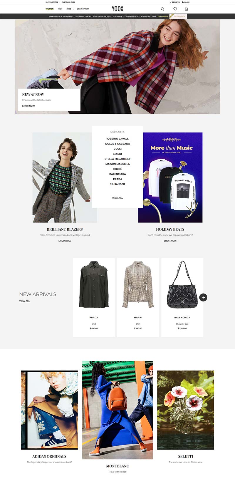 YOOX 意大利时尚奢侈品品牌网站