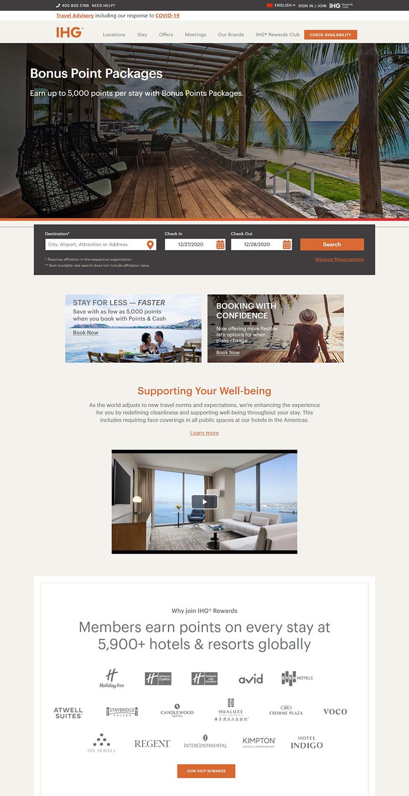 IHG-InterContinental Hotels Group 英国洲际酒店预定官网
