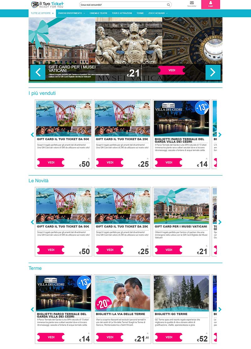 Iltuoticket IT 意大利娱乐门票预订网站