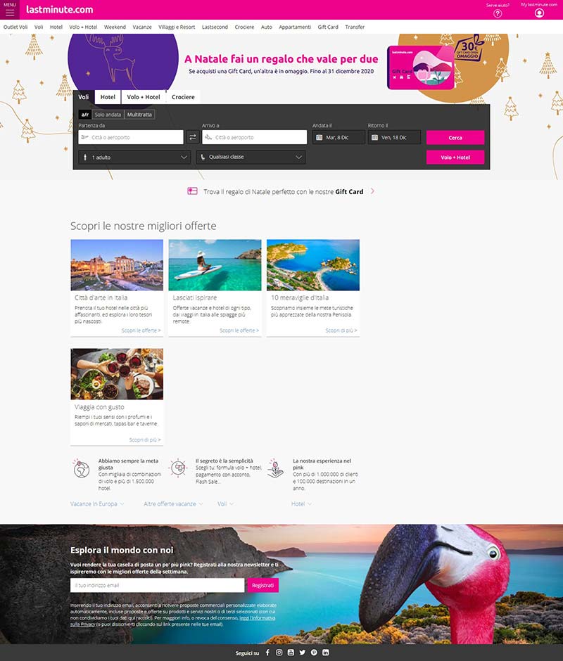 Lastminute.com 欧洲机票酒店预订意大利官网