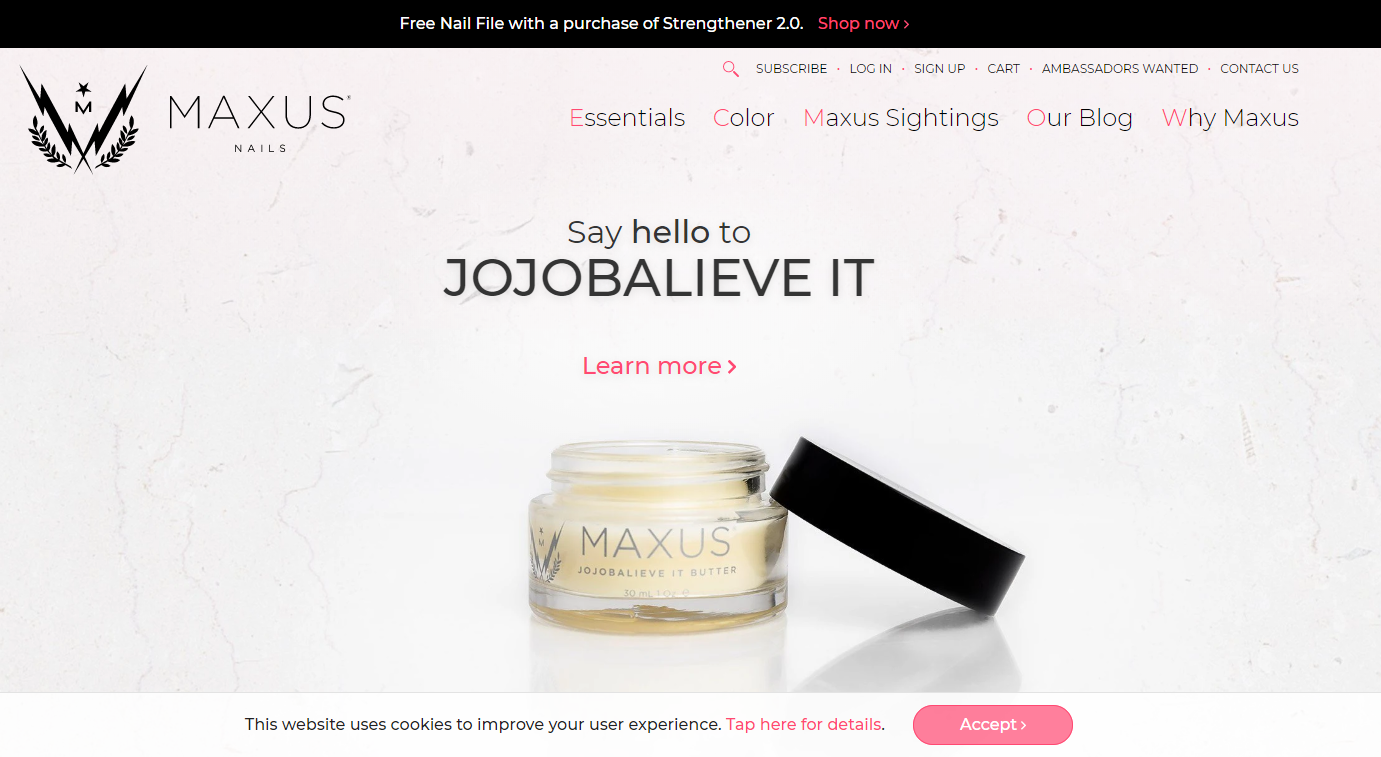 Maxus Nails 指甲油护理品牌官网
