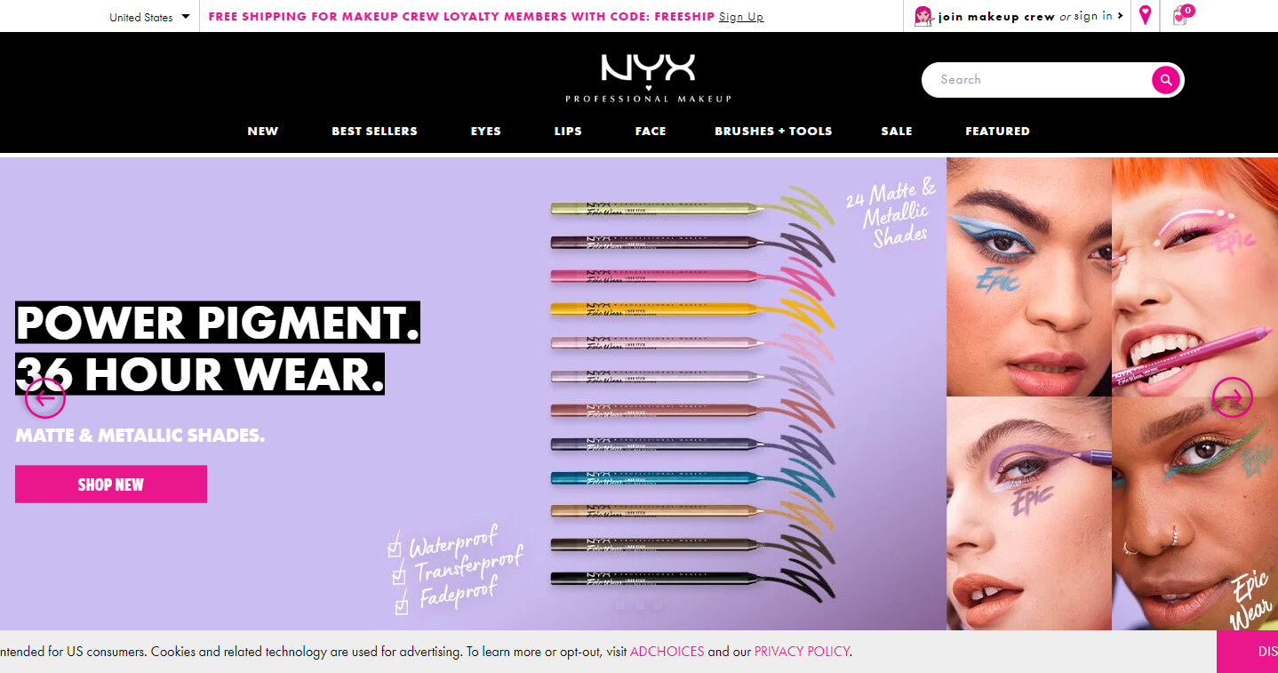 NYX Professional Makeup官方网站-专业彩妆及美容产品