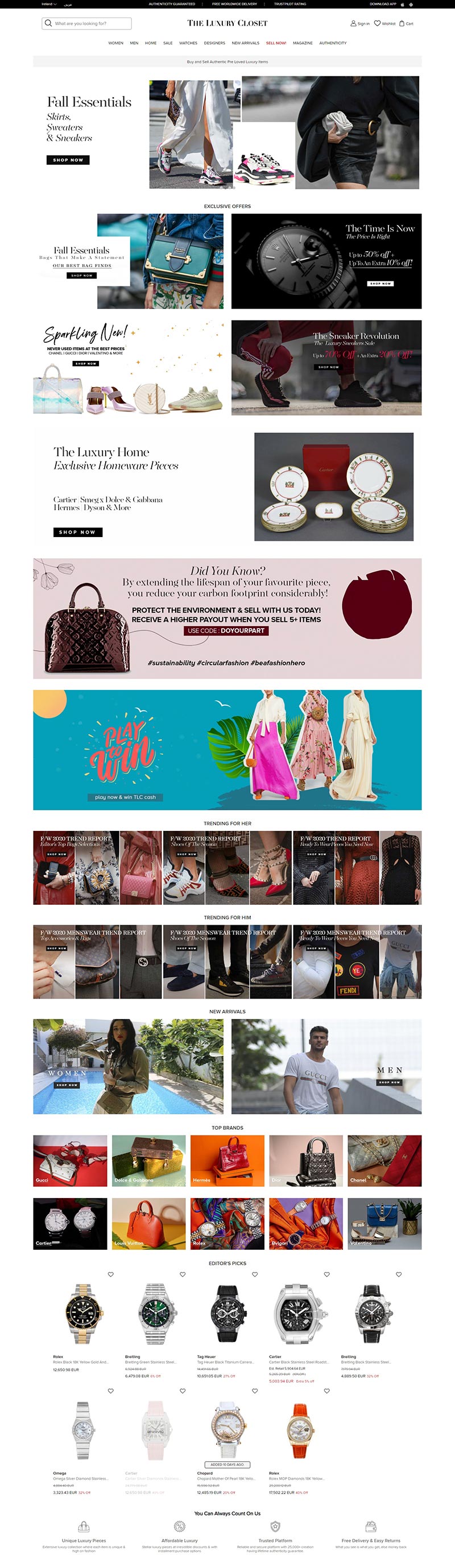 The Luxury Closet 新西兰精锐奢侈品购物网站