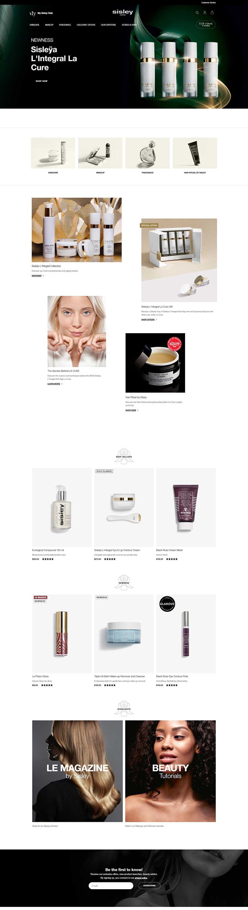 Sisley Paris 法国希思黎植物美容品牌网站