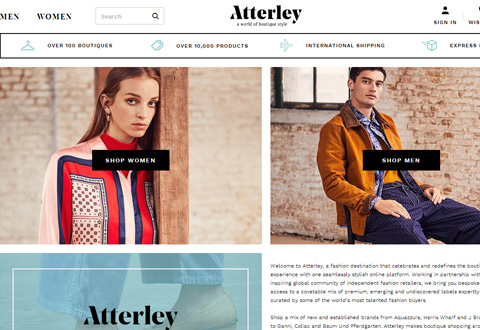 Atterley 英国时尚电商购物网站