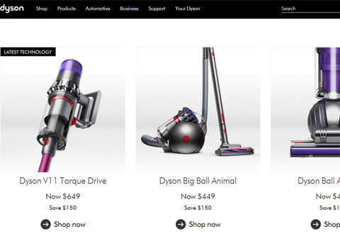 Dyson Canada 戴森电器品牌加拿大网站