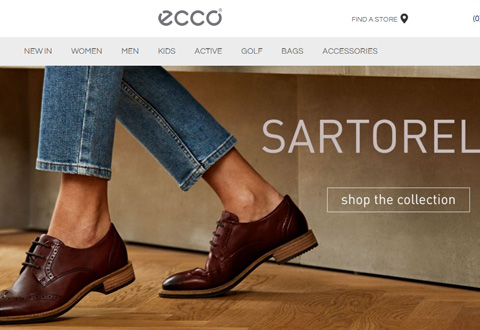 ECCO UK 丹麦鞋履品牌官方网站