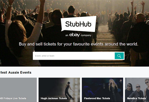 StubHub APAC 球赛演出门票在线预订网站