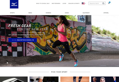 Mizuno us 美津浓美国网站