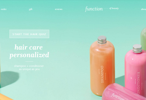 Function of Beauty 美国护发产品定制网站