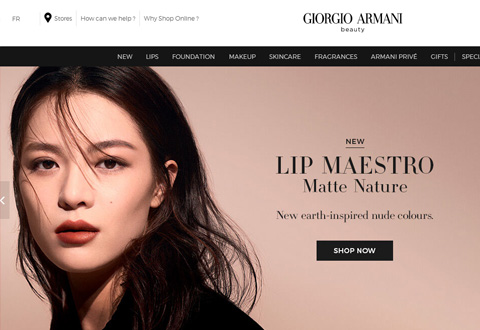 Armani Beauty Canada 阿玛尼时尚品牌加拿大官网