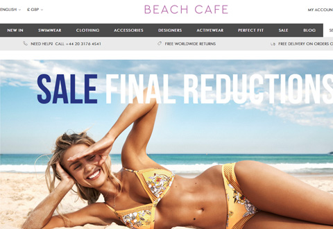 beach cafe 英国泳装品牌网站