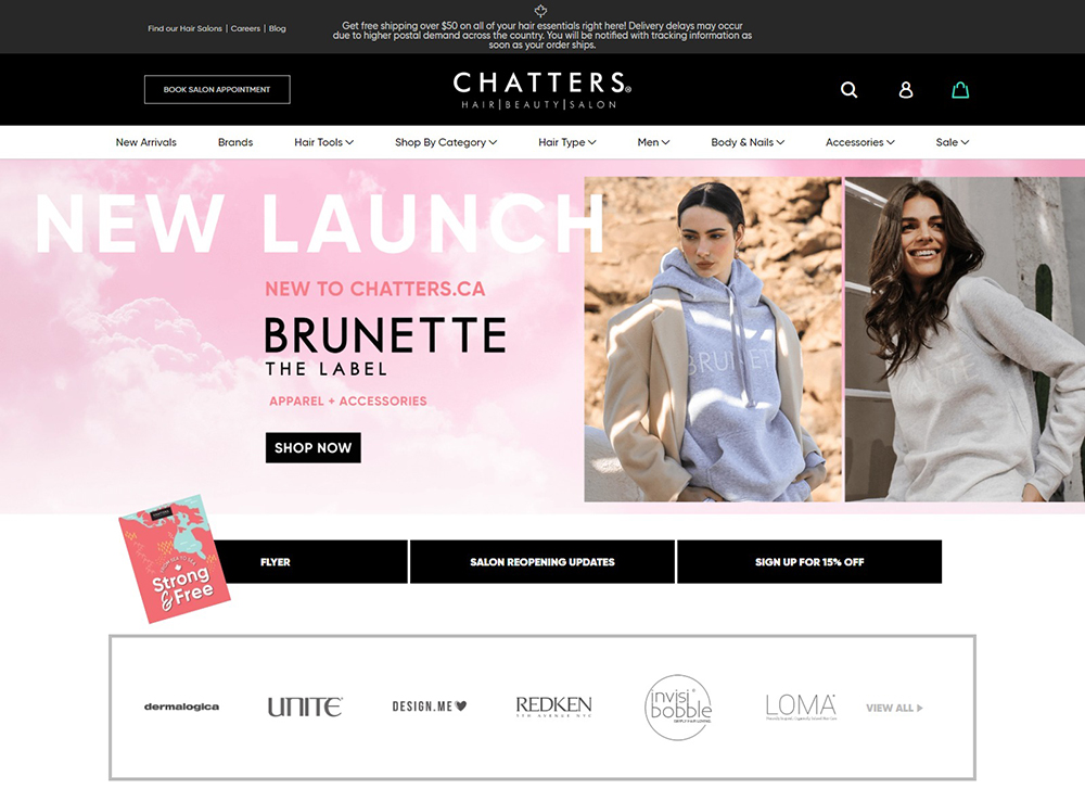 Chatters 美发沙龙加拿大官网