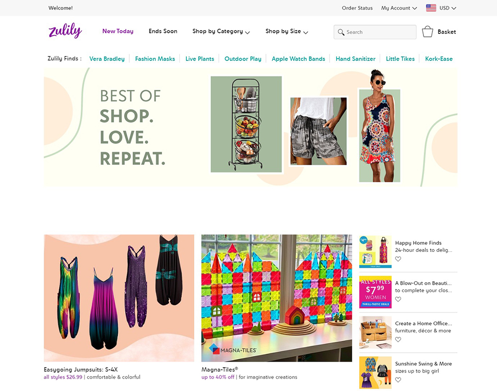  Zulily 美国母婴用品团购网站
