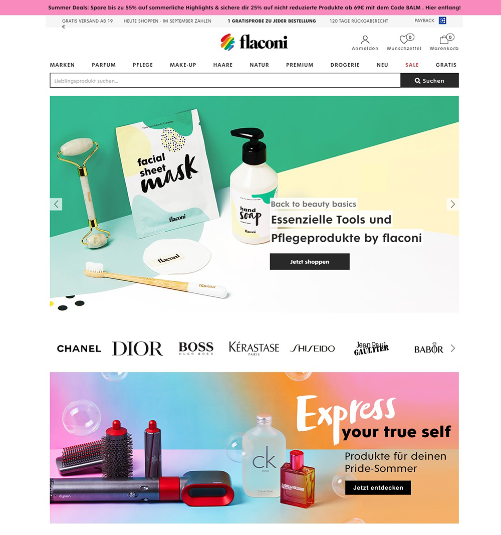 Flaconi DE 德国美妆品牌官网