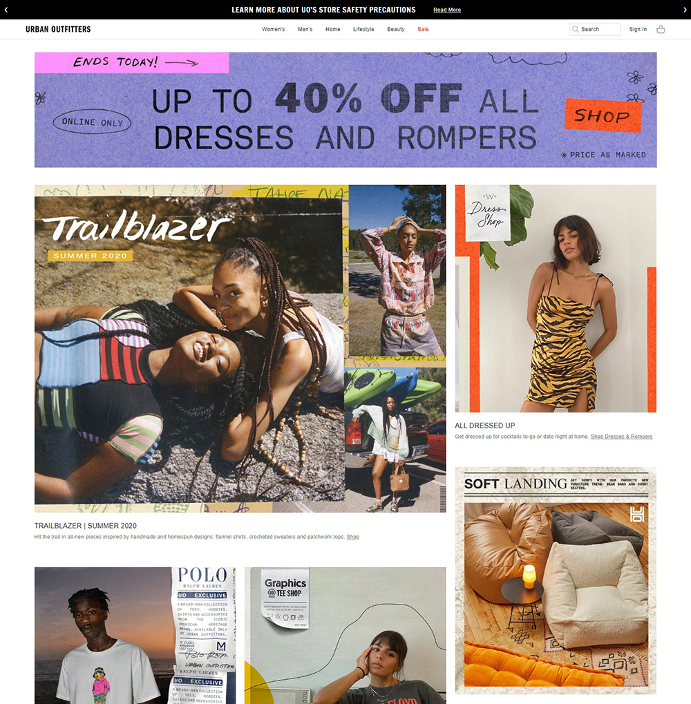 Urban Outfitters 品牌服饰官网