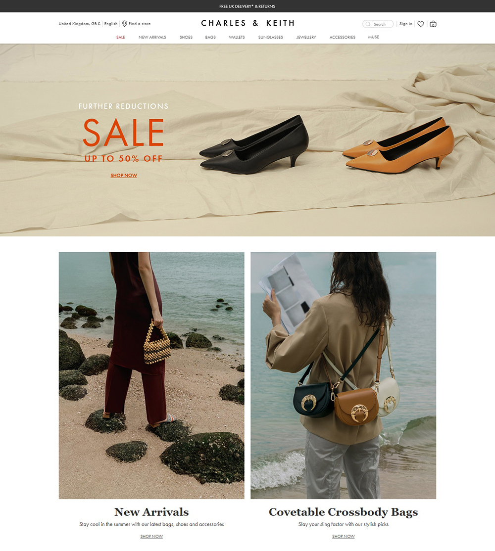 Charles & Keith UK 时尚购物官网