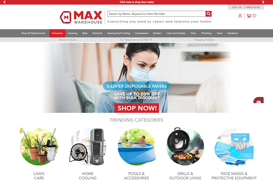Max Warehouse 家居装饰在线商城