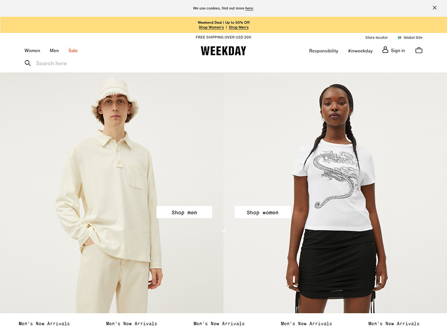 Weekday 牛仔时尚服饰品牌官网