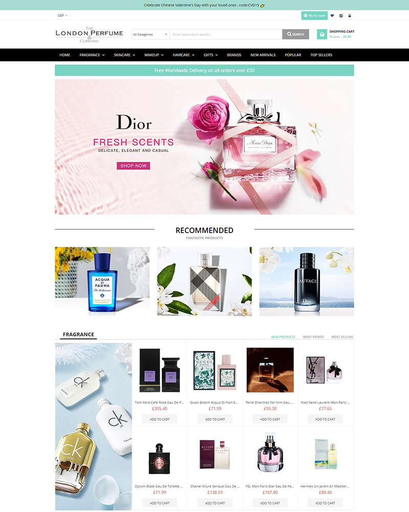 London Perfume  英国高级香水及美容奢侈品零售网站