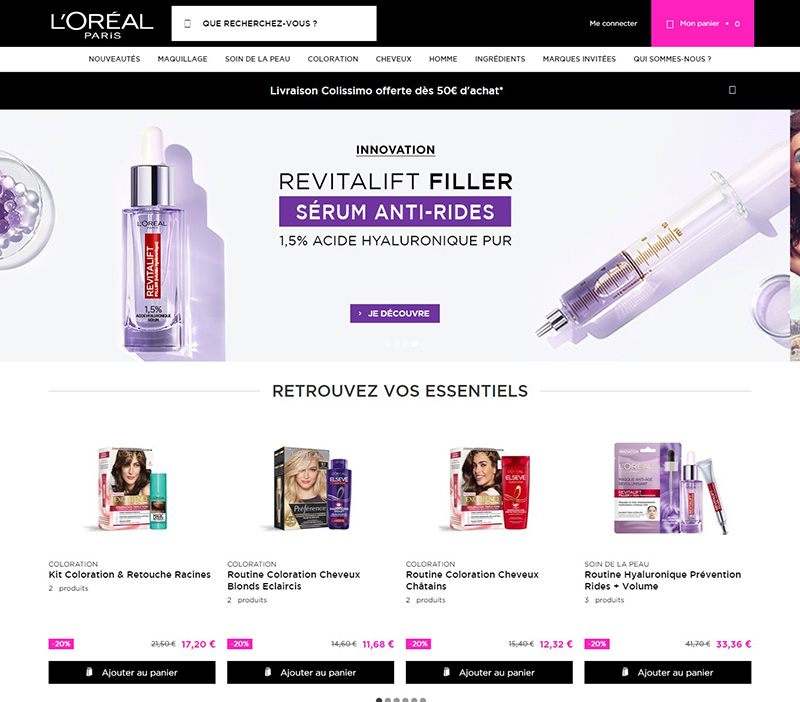 L'OREAL PARIS  巴黎欧莱雅法国官网