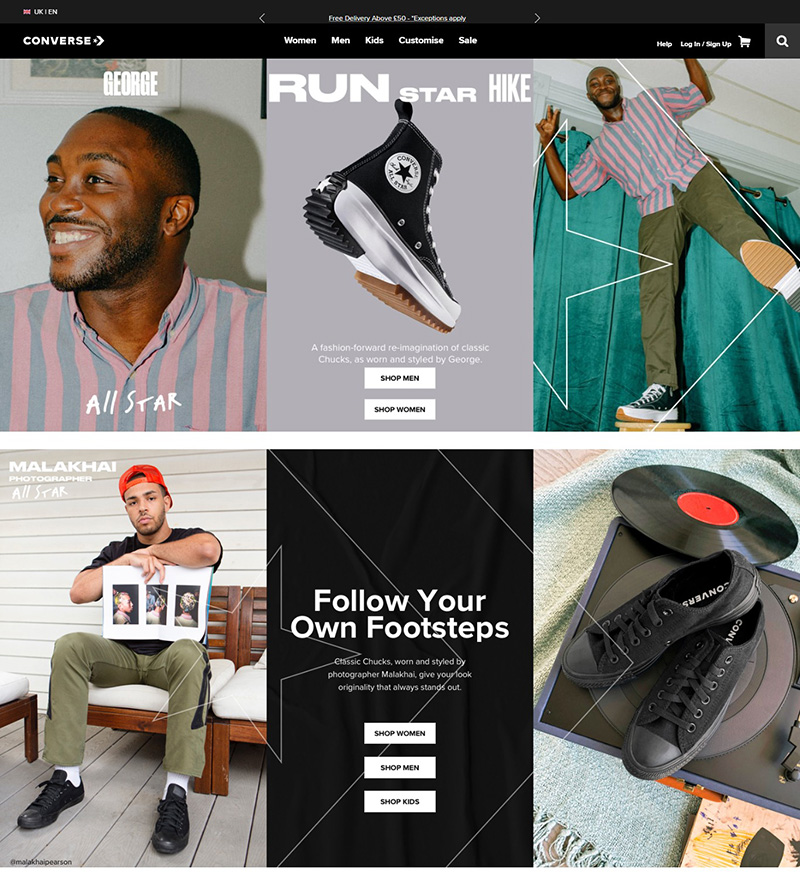 Converse 匡威-美国品牌鞋履购物网站