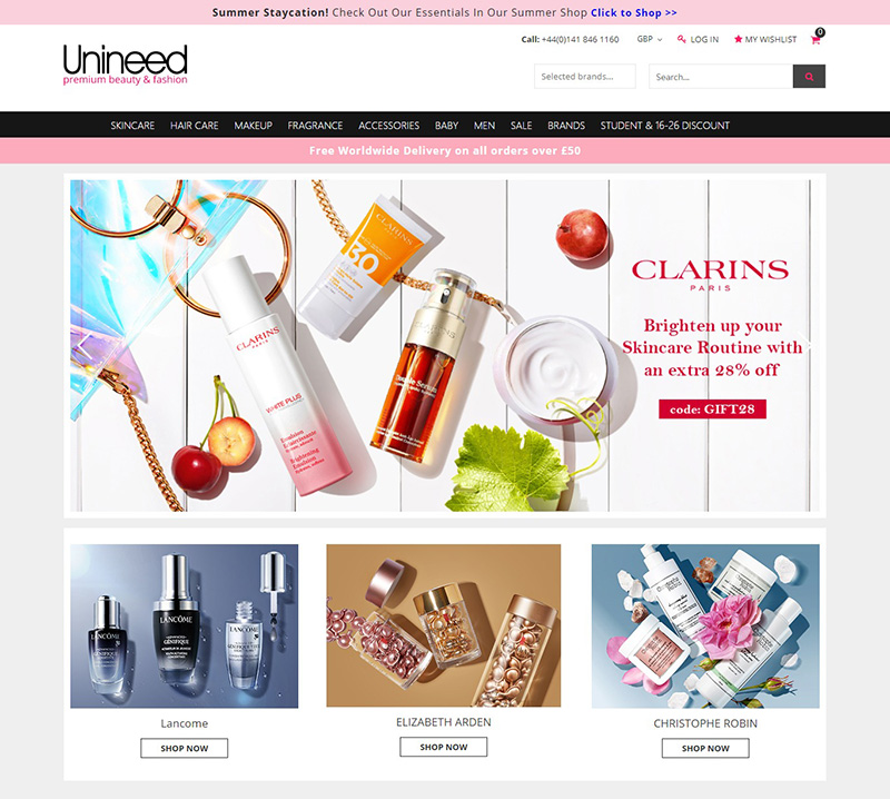 Unineed 英国奢侈品折扣网站